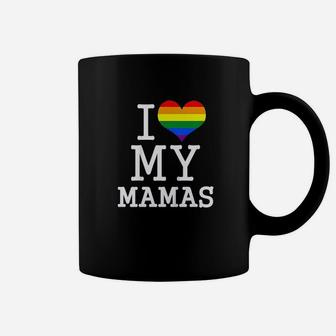 Kids Present For Gay Moms Baby Clothes I Love My Mamas Coffee Mug - Seseable