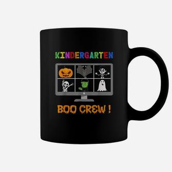 Kindergarten Boo Crew Virtual Learning Teacher Halloween Coffee Mug - Seseable