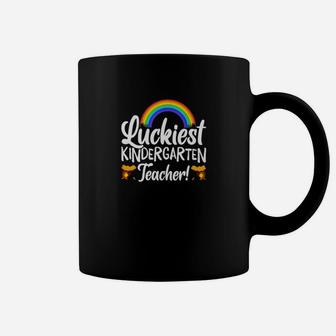 Kindergarten Teacher Patricks Day Luckiest Teacher Coffee Mug - Seseable