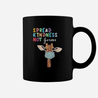 Kindness Not Germs Funny Cute Giraffe Lover Animal Coffee Mug - Seseable