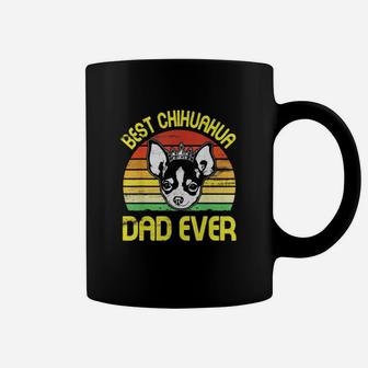 King Dog Best Chihuahua Dad Ever Vintage Retro Father Coffee Mug - Seseable