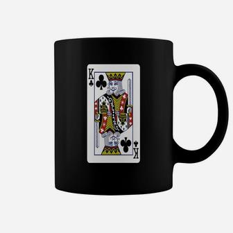 King Of Clubs Playing Card Coffee Mug - Seseable