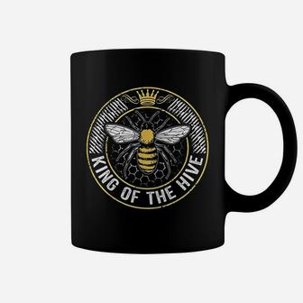 King Of The Hive Beekeeper Bee Lover Honey Gift Coffee Mug - Seseable