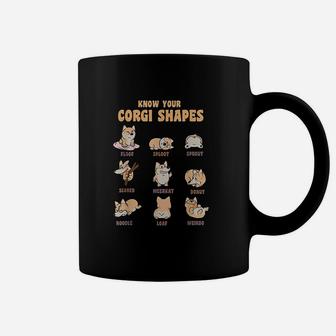 Know Your Corgi Shapes Cute Dog Owner Coffee Mug - Seseable