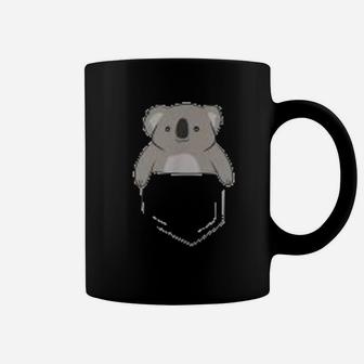 Koala Marsupial Australia Koala In Pocket Cute Koala Pocket Coffee Mug - Seseable