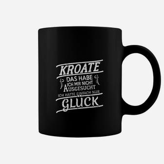 Kroate Glück Schwarzes Tassen mit Spruch, Lustiges Tee - Seseable