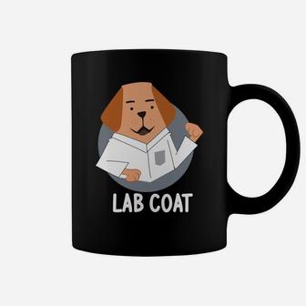 Lab Coat Funny Labrador Dog Pun Science Scientist Coffee Mug - Seseable