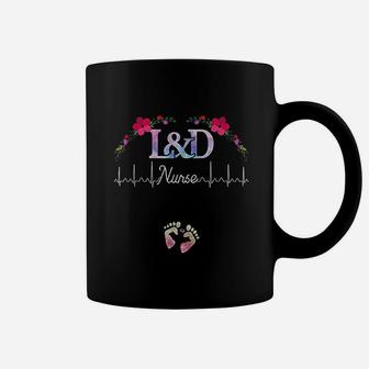 Labor And Delivery Nurse L And D Nurse Heartbeat Coffee Mug - Seseable