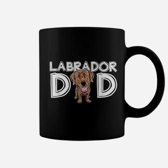Labrador Dad Chocolate Lab Gift Fathers Day Labrador Coffee Mug - Seseable