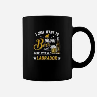 Labrador Retriever I Just Want To Drink Beer Coffee Mug - Seseable