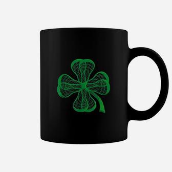 Lacrosse Sticks Shamrock Clover Irish Lucky Lax Coffee Mug - Seseable