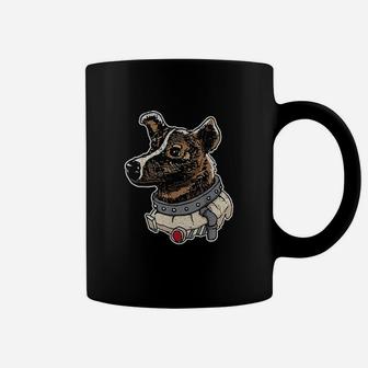 Laika Dog Soviet Union Ussr Astronaut Dog Propaganda Coffee Mug - Seseable