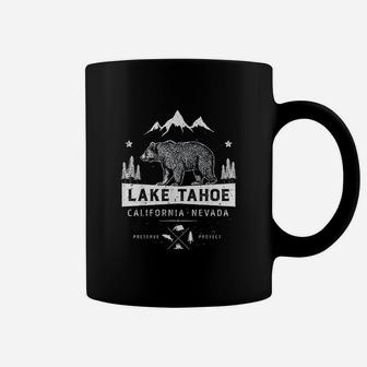 Lake Tahoe California Nevada Vintage Bear Coffee Mug - Seseable