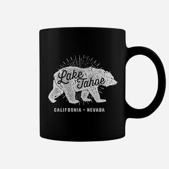 Lake Tahoe Vintage Retro Bear California Nevada Coffee Mug - Seseable