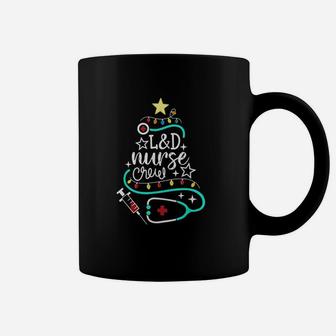 L&d Nurse Crew Merry Christmas Labor And Delivery Nursing Coffee Mug - Seseable