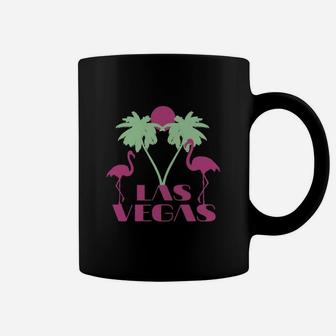 Las Vegas Nevada Retro Vintage Flamingo Palm Souvenir Gift Coffee Mug - Seseable