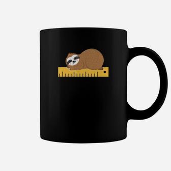 Lazy Sloth Ruler Teacher Student Life Coffee Mug - Seseable