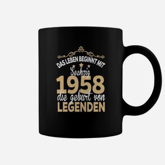 Leben Beginnt mit 60 Tassen, 1958 Legenden Geburtstag Tee - Seseable