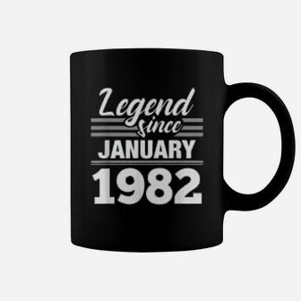 Legend Since January 1982 Born In January Coffee Mug - Seseable
