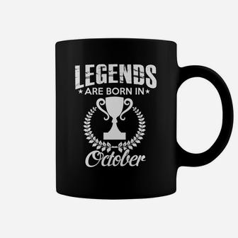 Legends Born October Tassen, Lorbeerkranz & Pokal Design - Seseable