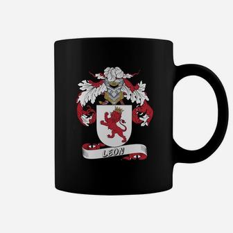 Leon Family Crest Spanish Family Crests Coffee Mug - Seseable