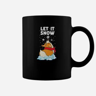 Let It Snow Corgi Christmas Shirt Funny Dog Lover Gifts Coffee Mug - Seseable