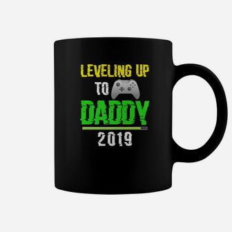 Leveling Up To Daddy 2019 Promoted To Dad Video Game Premium Coffee Mug - Seseable