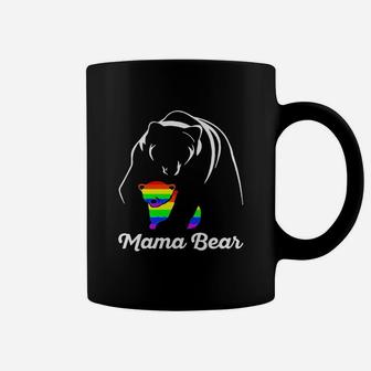 Lgbt Mom Mama Bear Lgbt Shirts Mothers Gift Rainbow Shirt Coffee Mug - Seseable