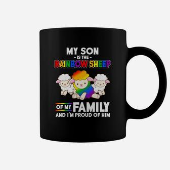 Lgbt My Son Is The Rainbow Sheep Mom Mothers Day Coffee Mug - Seseable