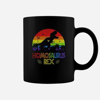 Lgbt T Rex Homosaurus Rex Vintage Coffee Mug - Seseable