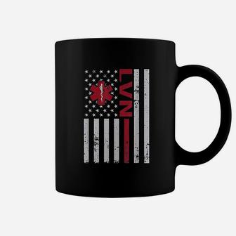 Licensed Vocational Nurse Usa Flag Coffee Mug - Seseable