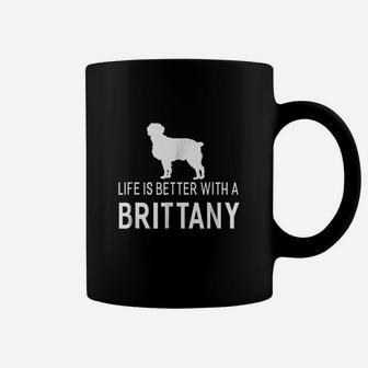 Life Is Better With A Brittany Animal Dogs Gift Coffee Mug - Seseable