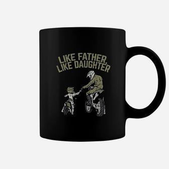 Like Father Daughter Dirt Bike Cute Coffee Mug - Seseable