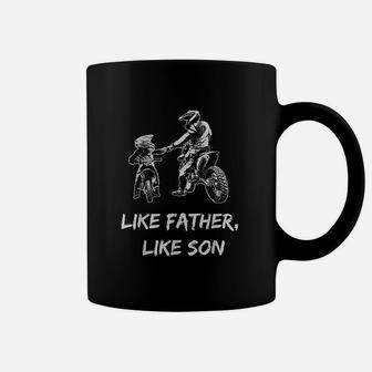 Like Father Like Son Motocross, dad birthday gifts Coffee Mug - Seseable