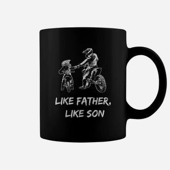 Like Father Like Son Motocross Dirt Bike Coffee Mug - Seseable