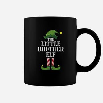 Little Brother Elf Matching Family Group Christmas Coffee Mug - Seseable