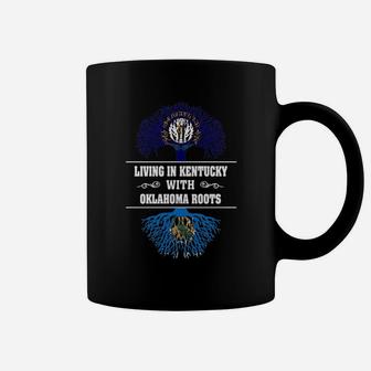 Living In Kentucky With Oklahoma Roots Coffee Mug | Seseable UK