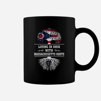 Living In Ohio With Massachusetts Roots Coffee Mug - Seseable