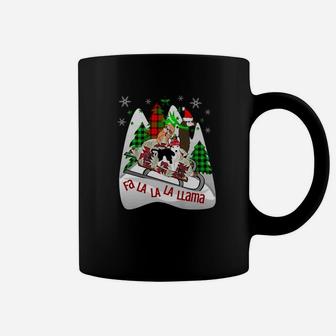 Llama Christmas Funny Llama Husky Dog Sloth Coffee Mug - Seseable