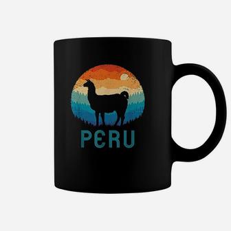 Llama Retro Machu Picchu Peru Vintage Alpaca Nazca Llamas Coffee Mug - Seseable