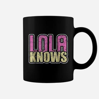 Lola Knows Filipino Grandmother Distressed Coffee Mug - Seseable