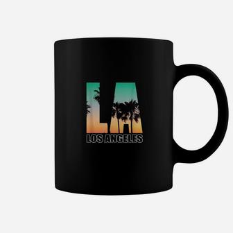 Los Angeles La Palm Tree Sunset Boulevard Coffee Mug - Seseable
