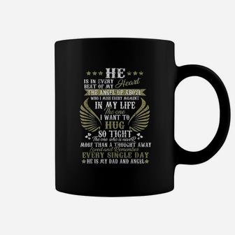 Love And Remember Every Single Day Dad Remembrance Memorial Day Coffee Mug - Seseable