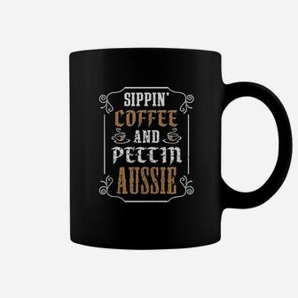Love Aussies Cute Australian Shepherd Gifts For Aussie Dad Coffee Mug - Seseable