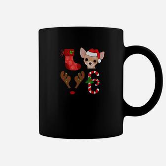 Love Chihuahua Santa Christmas Funny Dog Love Coffee Mug - Seseable