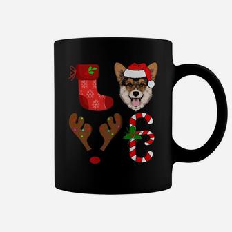 Love Corgi Santa Christmas Funny Dog Love Coffee Mug - Seseable