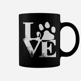Love Dogs Paw For Heart For Men And Women Coffee Mug - Seseable