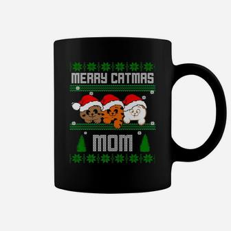 Love Meowy Cat Merry Catmas Christmas Cat Mommy Coffee Mug - Seseable