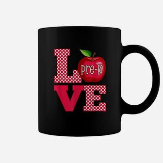 Love Pre K Cute Preschool Teacher Gift Coffee Mug - Seseable