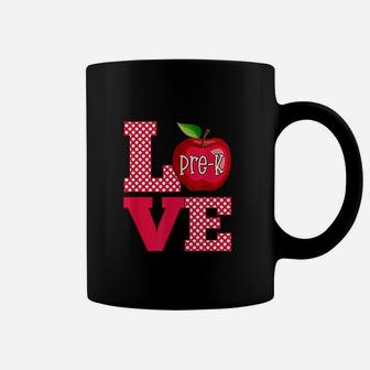 Love Pre-k Cute Preschool Teacher Gift Coffee Mug - Seseable